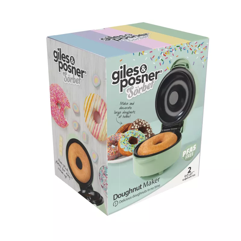 Giles & Posner EK6549GSGRVDE máquina de donuts - cinzento, 700W, 6 donuts