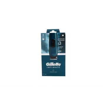Aparador de corpo elétrico Gillette Intimate i3 para homem, molhado e seco, sem fios, recarregável, com 3 acessórios