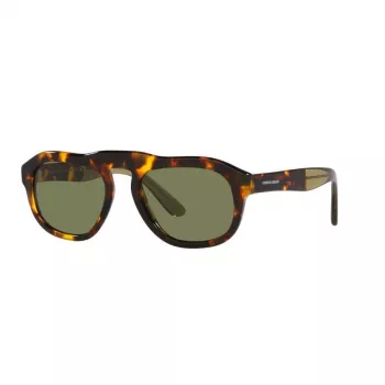Óculos de sol quadrados de homem GIORGIO ARMANI AR8173-50922A preto mate cinzento degradê 52mm