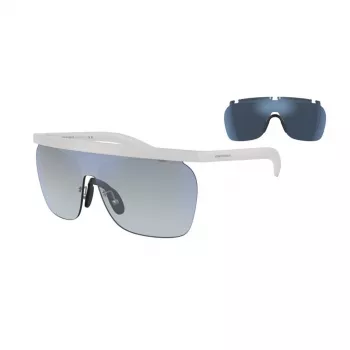Óculos de sol de homem Giorgio Armani AR8169-5344D6 armação quadrada cinzento transparente cinzento escuro UV400
