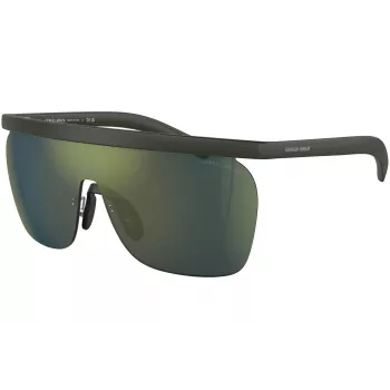 Óculos de sol GIORGIO ARMANI AR8169-59606R homem quadrados preto mate polarizados