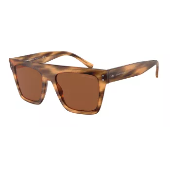 GIORGIO ARMANI ÓCULOS DE SOL AR8177-592173 Unissexo Havana Castanho Quadrado Acetato 52/20/140 mm