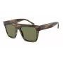 Óculos de sol unissexo GIORGIO ARMANI AR8177-54092A - Armação Havana listrada, lentes verde-escuras, 52 mm