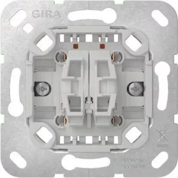 Gira 312800 Mecanismo de Interruptor de Comutação Bipolar, 10A 250V AC, terminais de parafuso, encastrar