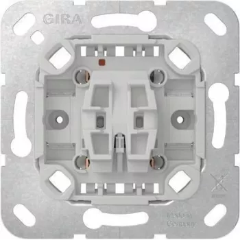 GIRA 381600 mecanismo de interruptor de comutação, 1 polo, 10 A, 250 V AC, encastrar, sem garras, para System 55