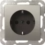 Gira 4188600 tomada SCHUKO System 55 aço inoxidável