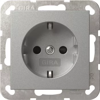 GIRA 445326 tomada SCHUKO SH System 55 F alumínio