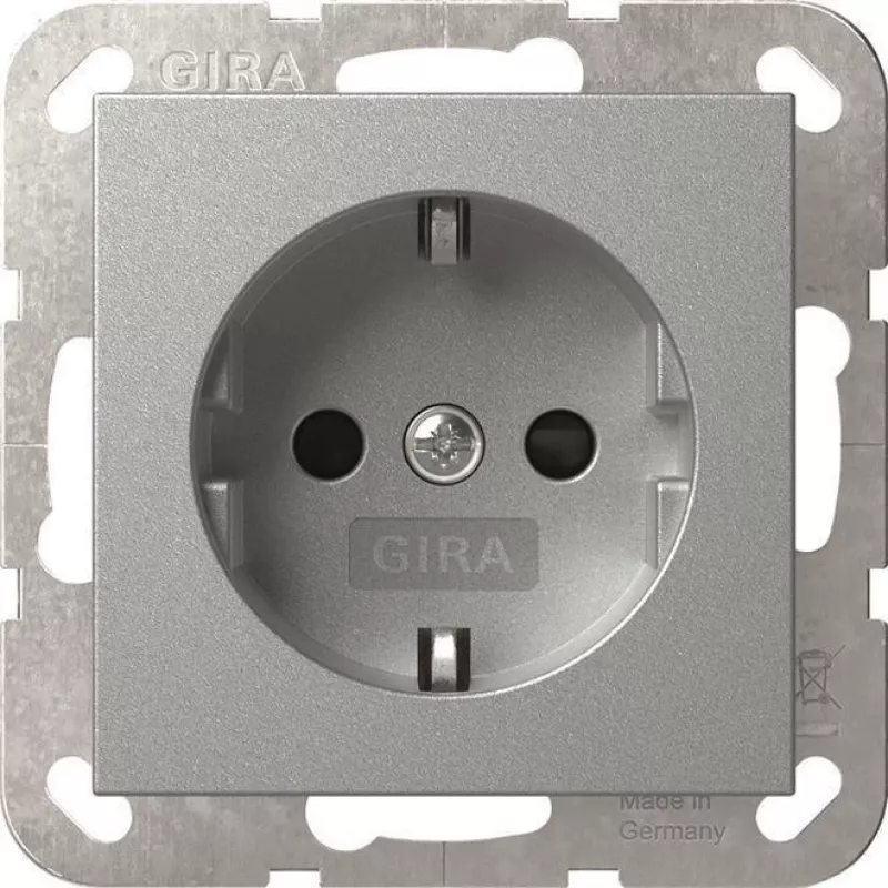 GIRA 445326 tomada SCHUKO SH System 55 F alumínio