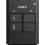 GIRA 535210 Telecomando sem fios para System 3000, rádio de 2 canais, alimentado por bateria, branco