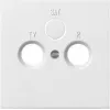 Gira tampa para tomada de TV, rádio, SAT, interruptor de superfície Design, branco puro 0869112