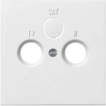 Gira tampa para tomada de TV, rádio, SAT, interruptor de superfície Design, branco puro 0869112