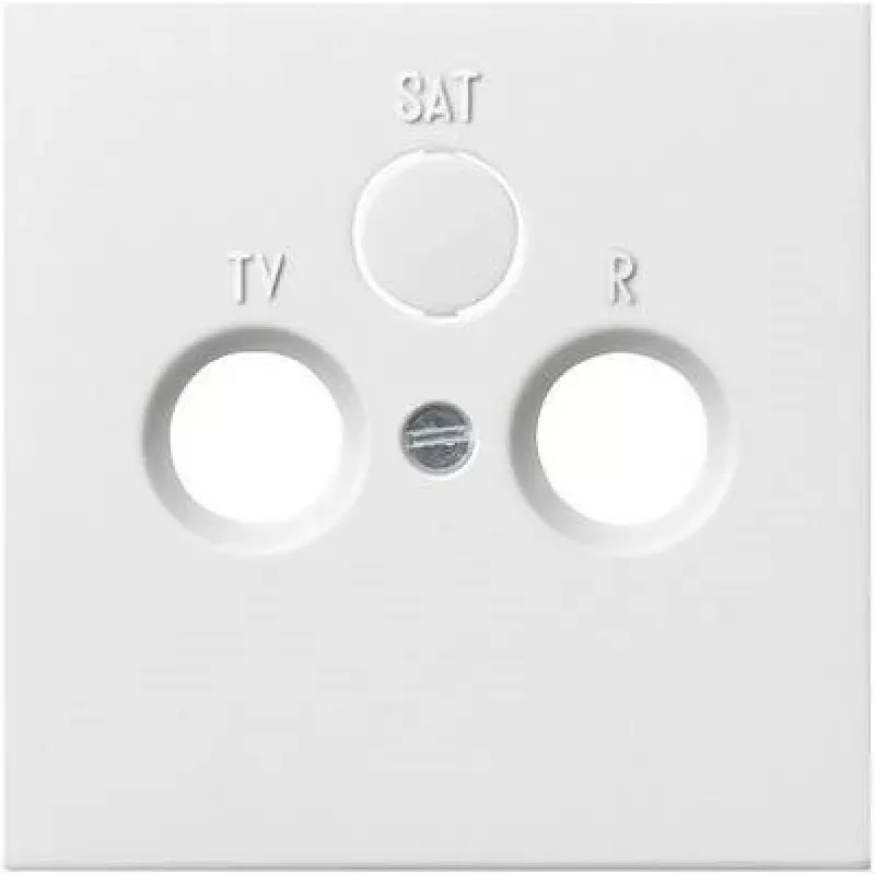 Gira tampa para tomada de TV, rádio, SAT, interruptor de superfície Design, branco puro 0869112