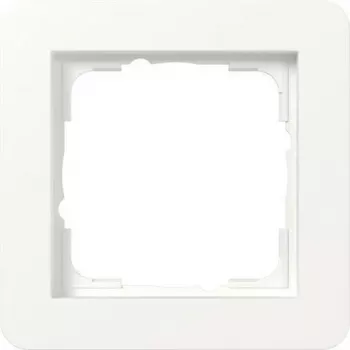 Moldura de cobertura Gira E2 1 módulo, branco puro mate 0211151