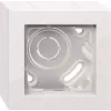 Gira E2 caixa de superfície 1 tomada com moldura, branco puro 106129