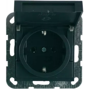 GIRA tomada Schuko encastrável System 55 antracite 045428