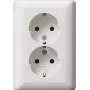 Gira Standard 55 tomada SCHUKO dupla branco puro mate (078804)