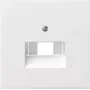 Placa de cobertura Gira System 55 para tomada UAE/IAE/ISDN, branco puro 0270112