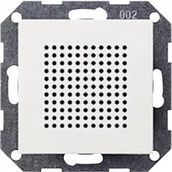 Gira System 55 Módulo altifalante de rádio para encastrar, Branco puro Mate (228227)
