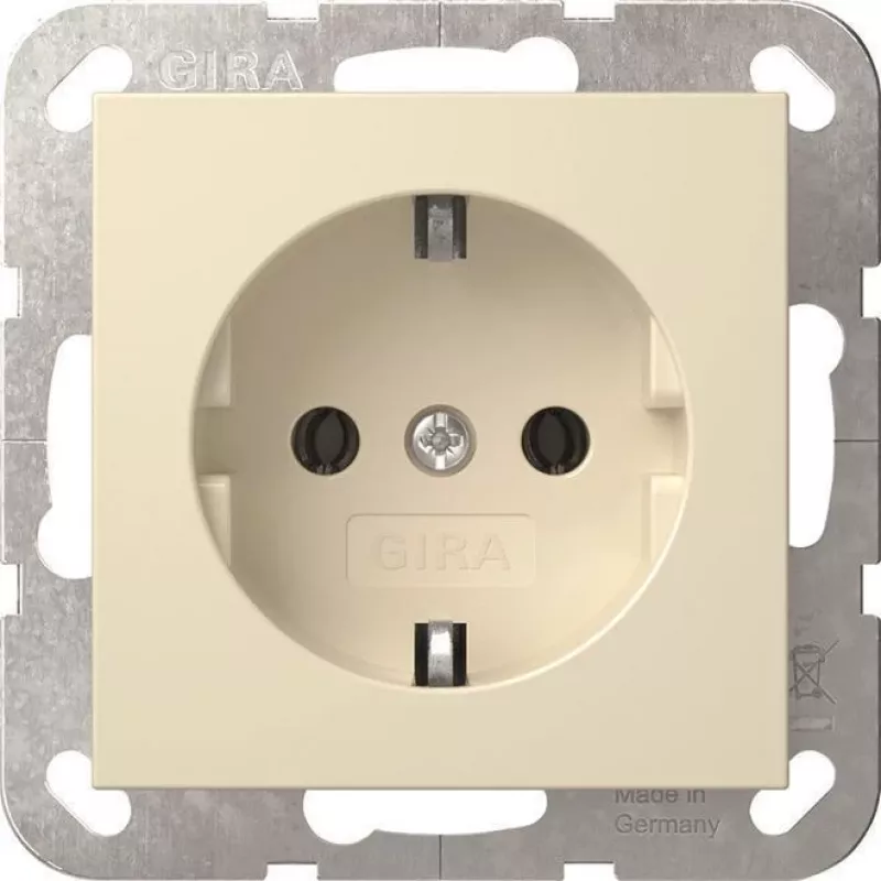 Gira System 55 Tomada SCHUKO branco creme (418801)