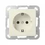 Gira System 55 Tomada SCHUKO branco creme (418801)