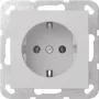 Gira System 55 Tomada SCHUKO cinzento mate 4188015