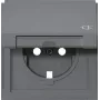 Gira TX_44 tampa de tomada SCHUKO com tampa basculante, antracite 492267