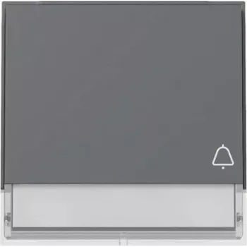 Tecla Gira TX44 com símbolo de campainha e campo de iluminação, antracite 367367