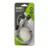 Cabo de segurança T-Bar GIZZU 1,8 m para portátil com compatibilidade Master-Key - fecho de segurança com chave para slot Kensington, aço entrançado, Preto
