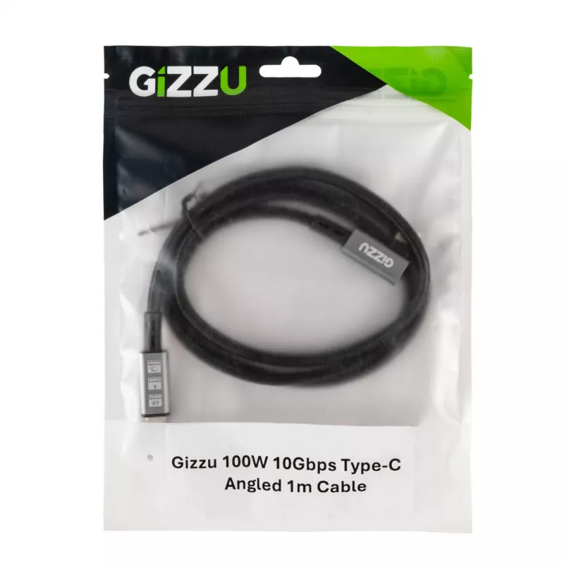 Gizzu Cabo Type-C angular 100W 10Gbps 1 m