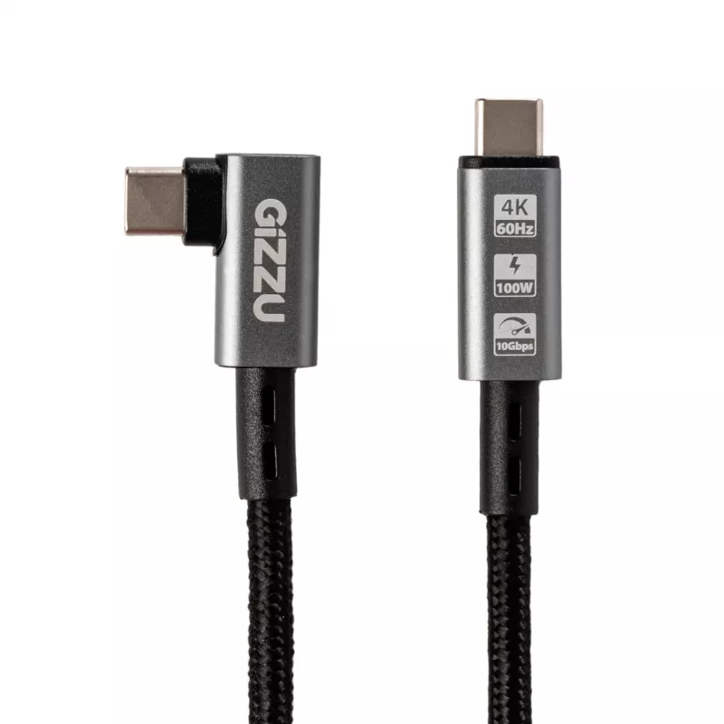 Gizzu Cabo Type-C angular 100W 10Gbps 1 m