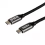 Cabo GIZZU USB-C para USB-C 100W 10Gbps 1m Preto
