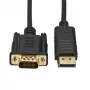Cabo Gizzu DisplayPort para VGA 1080P 1,8 m Poly