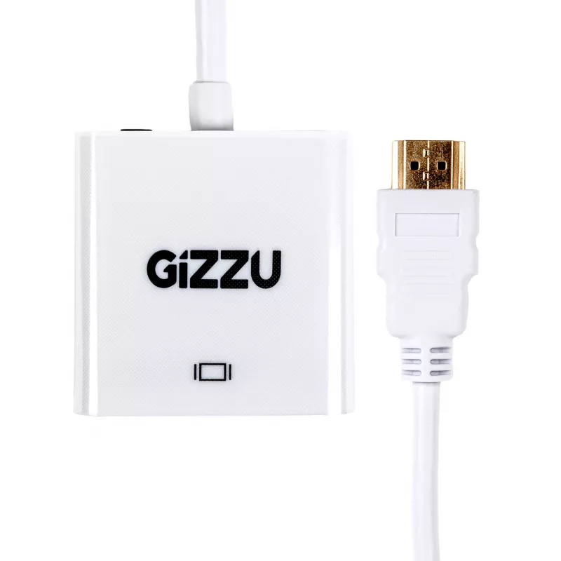 Adaptador Gizzu 1080P HDMI para VGA com áudio