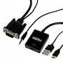 Gizzu Adaptador VGA para HDMI 1080P com áudio