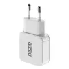 Carregador de parede Gizzu 2 portas 30W GaN USB-C PD + USB-A QC branco