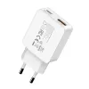 Gizzu Carregador de parede GaN de 2 portas 45W USB-C PD e USB-A QC branco