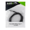 Cabo USB-C para USB-C GIZZU 240W 20Gbps 2m preto