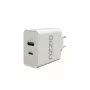 GIZZU Carregador de parede 36W USB-C PD & QC3.0 2 portas - branco