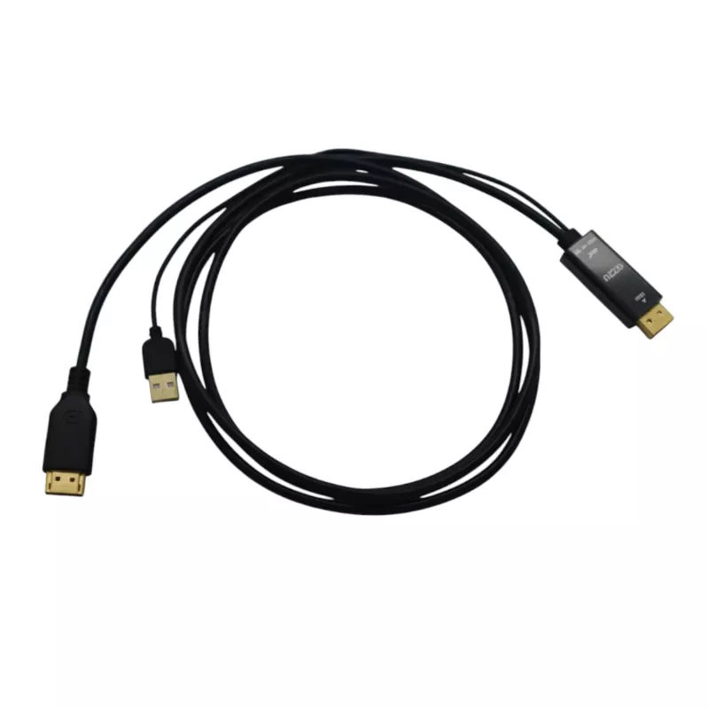 Gizzu Cabo conversor ativo HDMI para DisplayPort 4K 1,8 m preto