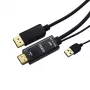 Gizzu Cabo conversor ativo HDMI para DisplayPort 4K 1,8 m preto