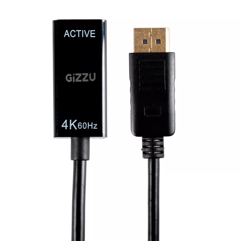 Adaptador ativo Gizzu DisplayPort para HDMI 4K60Hz