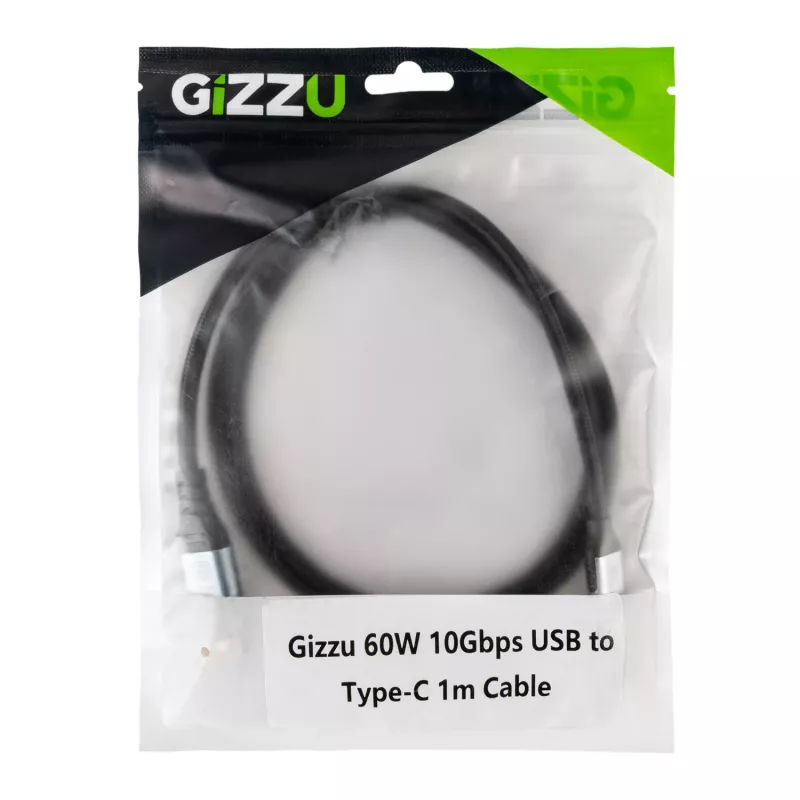 Cabo GIZZU USB para Type-C 60W 10Gbps 2m