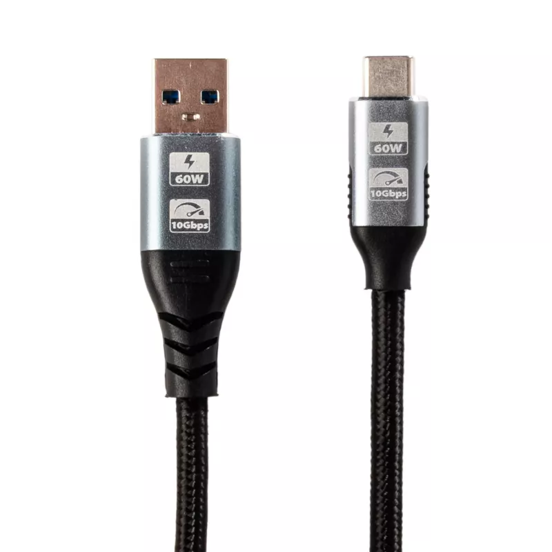 Cabo GIZZU USB para Type-C 60W 10Gbps 2m