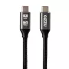 GIZZU Cabo USB-C para USB-C 60W 5Gbps 2m preto
