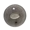 GIZZU Placa de segurança para portátil - Âncora de segurança universal para fechaduras Kensington, adesiva, liga de zinco, prateado