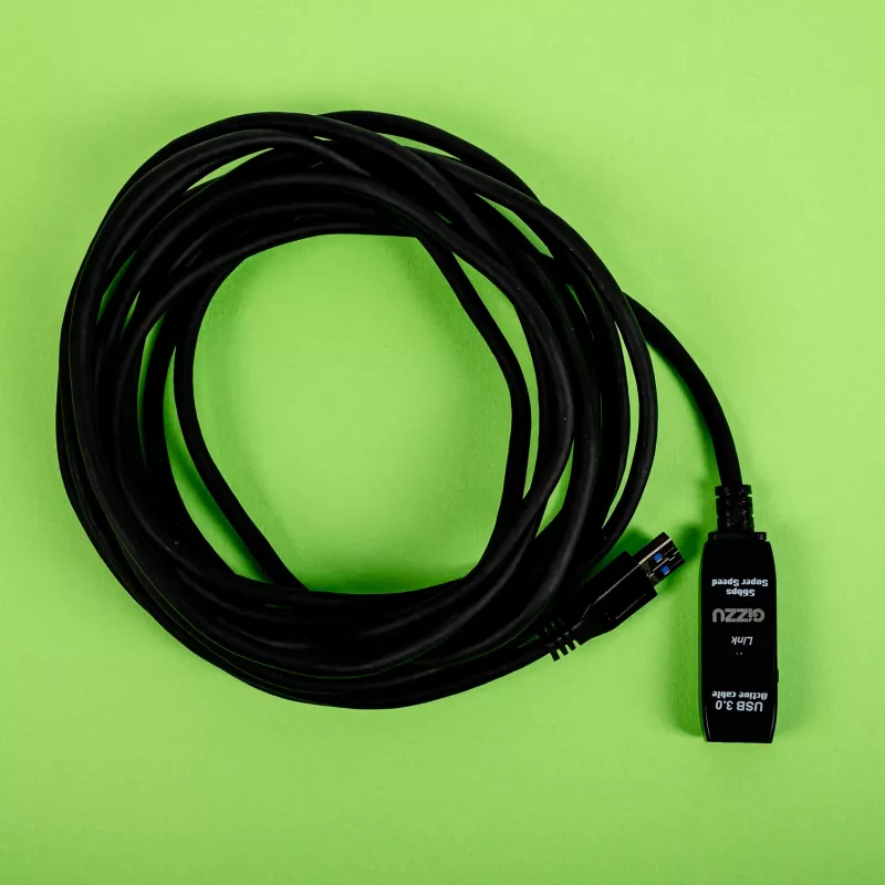Gizzu Cabo de extensão ativo USB 3.0 5m - preto