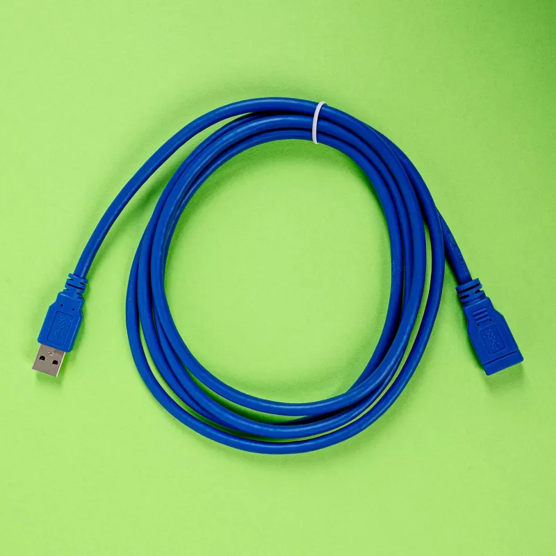 Gizzu Cabo de extensão USB 3.0 2m – 5Gbps, ficha para conector fêmea, preto