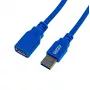 Gizzu Cabo de extensão USB 3.0 2m – 5Gbps, ficha para conector fêmea, preto