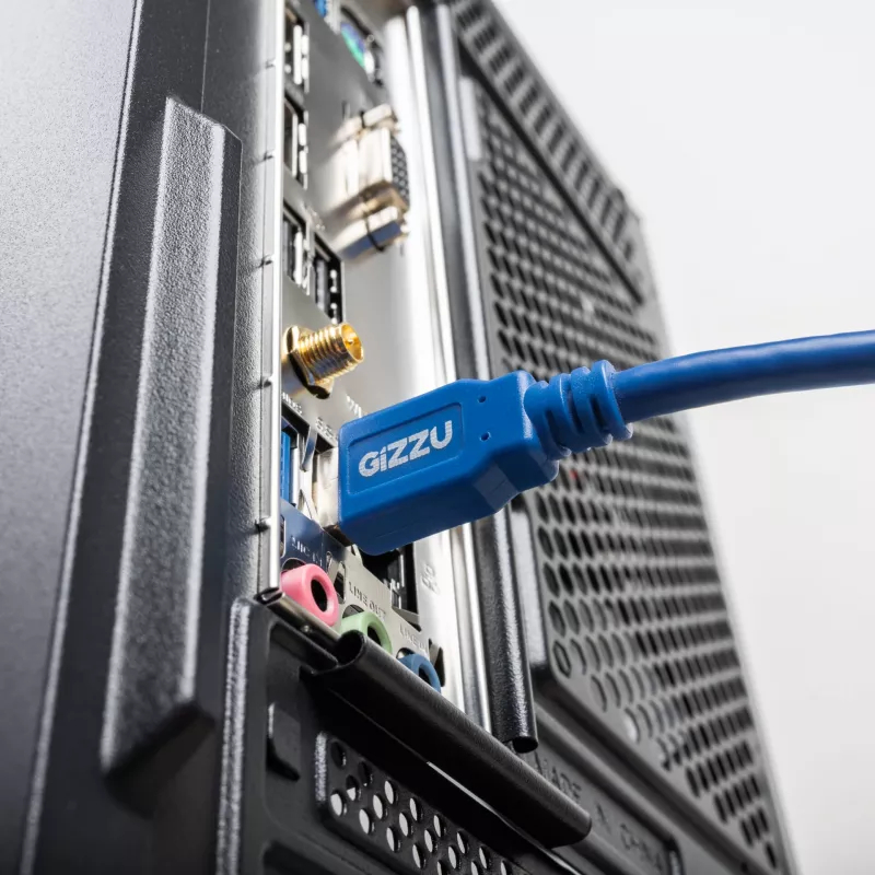 Cabo de extensão USB 3.0 Gizzu 5m - Azul