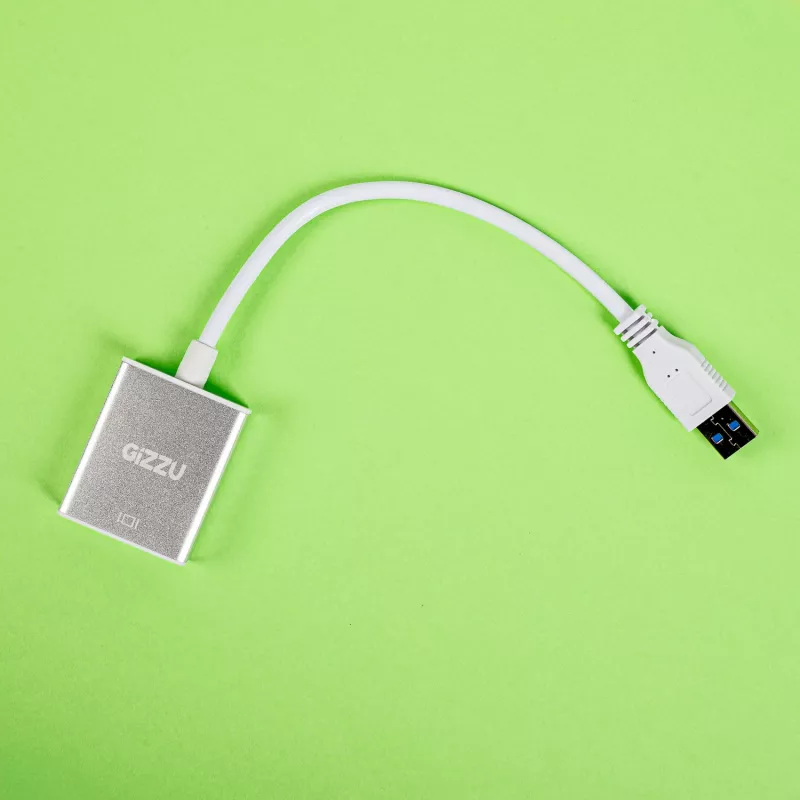 Gizzu Adaptador USB 3.0 para HDMI - saída de vídeo Full HD 1080p, preto